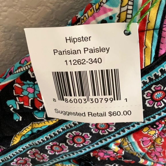 Vera Bradley Parisian Paisley Hipster Crossbody Bag Quilted NWT Purse - Picture 2 of 9